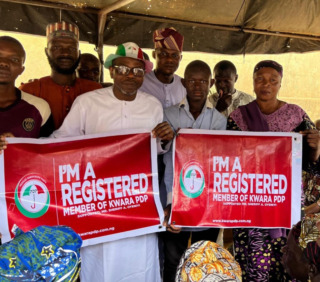 PROF. ALI AHMAD REGISTERS WITH PDP, DECLARES: KWARA BELONG TO THE PEOPLE